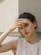 Celeste Teardrop Statement Ring