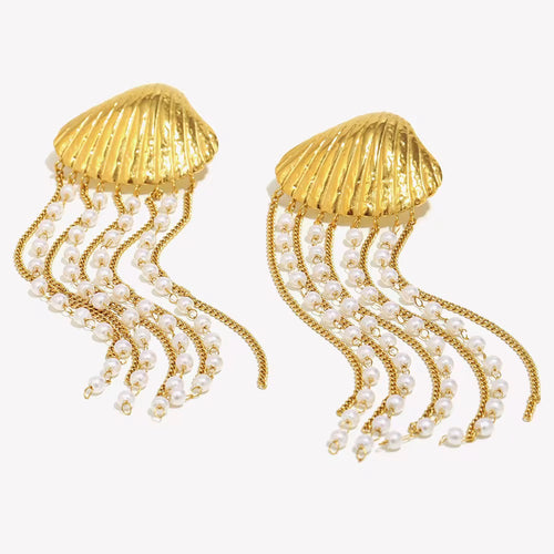 Aurora Pearl Cascade Earrings
