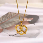 Pretzel chain pendant