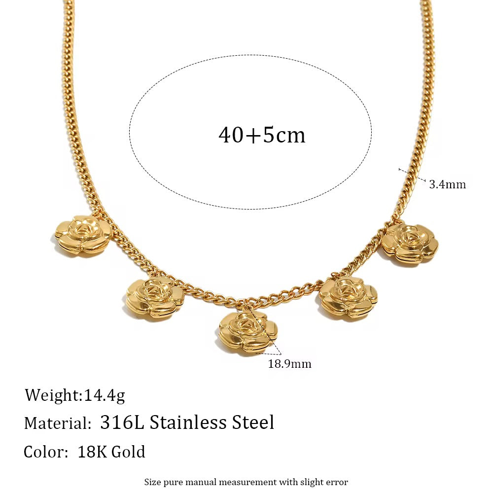Flower Charm necklace