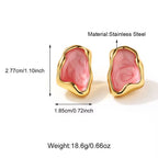 Pink Nugget Earring